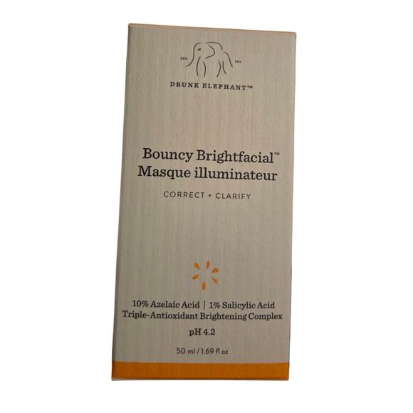 Drunk Elephant Bouncy Brightfacial Exfoliating Mask 50ml 1.69 fl oz – New - Picture 2 of 5